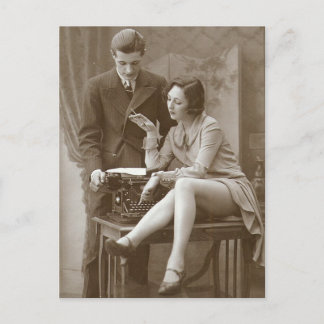 Vintage risque photo postcard