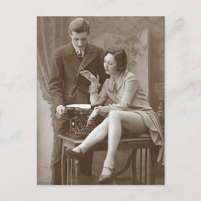 Vintage risque  photo postcard (Front)