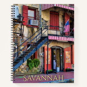 Vintage River Street, Savannah Georgia Photography Notebook