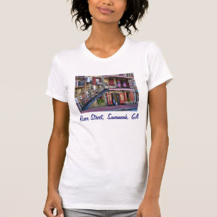 Vintage River Street Savannah Georgia Travel Photo T-Shirt