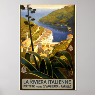 Vintage Riviera Poster Italy