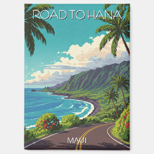 Vintage Road to hana Maui Hawaii Travel Magnet
