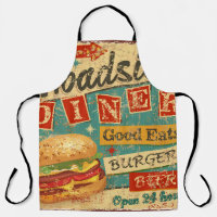 Vintage Roadside Diner metal sign. diner, retro, v