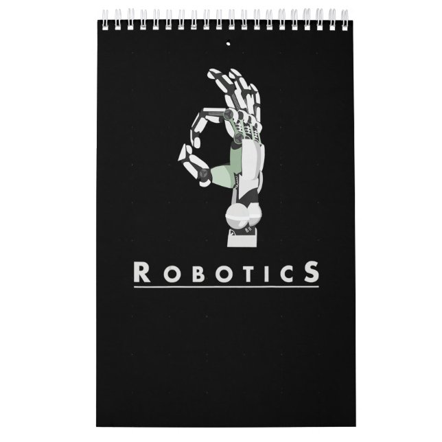 Vintage Robotics Hand Robotic Lover Funny Gift Calendar (Cover)