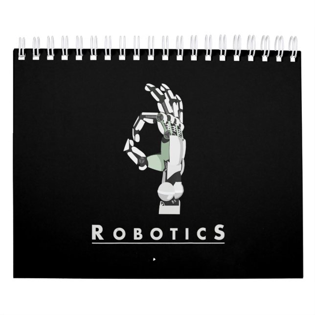 Vintage Robotics Hand Robotic Lover Funny Gift Calendar (Cover)