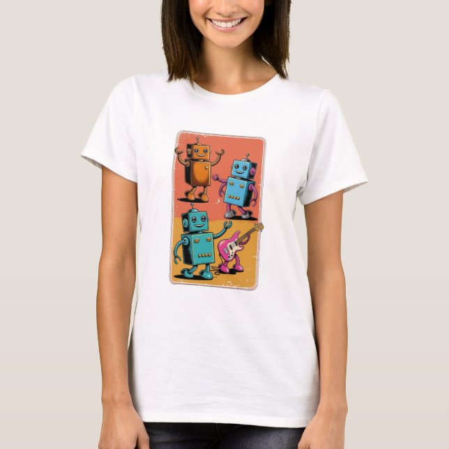 Vintage robots  T-Shirt (Front)