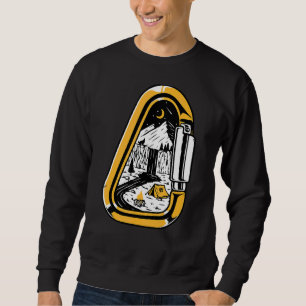 Vintage Rock Climbing Bouldering Mountain Carabine Sweatshirt