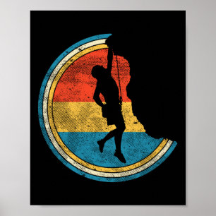 Vintage Rock Climbing - Distressed Climber  Poster