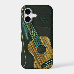 vintage rock guitar player artwork