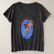 Vintage Rockabilly Pin-up Fairy Raglan Sleeve Top