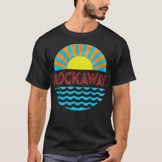 Vintage Rockaway Beach Sun And Waves T-Shirt