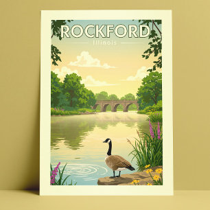Vintage Rockford Illinois Postcard