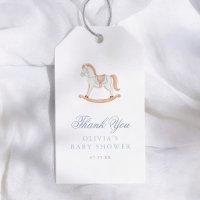 Vintage Rocking Horse Baby Shower Thank You