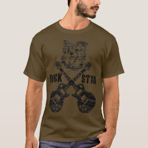 Vintage Rockstar Kids Guitar Dog Music Loves Gift1 T-Shirt