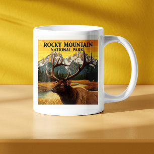 Vintage Rocky Mountain National Park Coffee Mug