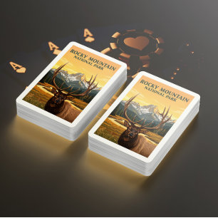 Vintage Rocky Mountain National Park Playing Cards