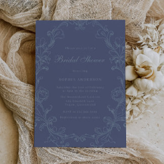 Vintage Rococo Victorian Elegant Bridal Shower Invitation