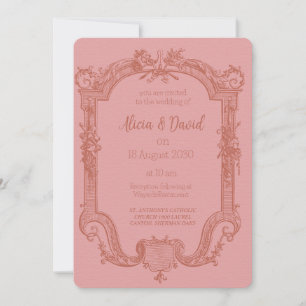 Vintage Rococo Wedding Invitations