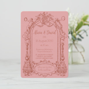 Vintage Rococo Wedding Invitations