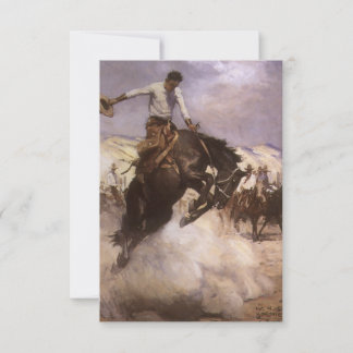 Vintage Rodeo Cowboy, Breezy Riding by WHD Koerner