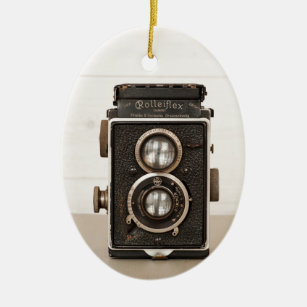 Vintage Rolleiflex Twin lens camera Ceramic Ornament