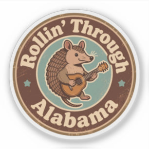 Vintage Rollin Through Alabama Armadillo Music 