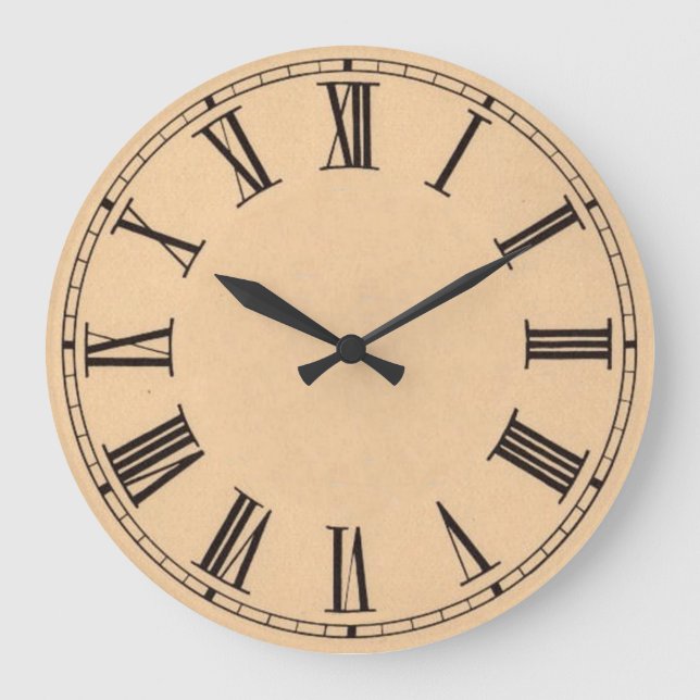 Vintage Roman Numeral Clock (Front)