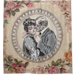  Vintage Romance Couple: Antique Roses Girly Love