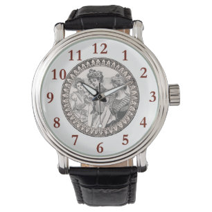 Vintage Romance Couple: Antique Roses Girly Love Watch