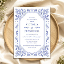 Vintage Romance Floral Rehearer Dîner Invitation