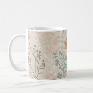 Vintage Romance Flower Floral Seamless Pattern Coffee Mug