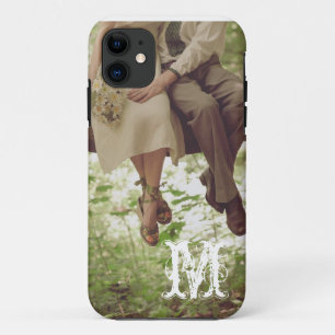 Vintage Romance Love Couple Monogram IPHONE 5 Case