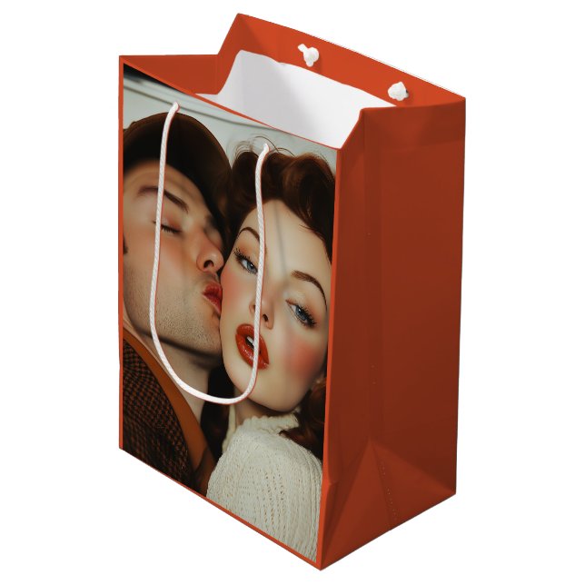 Vintage Romance Medium Gift Bag (Front Angled)