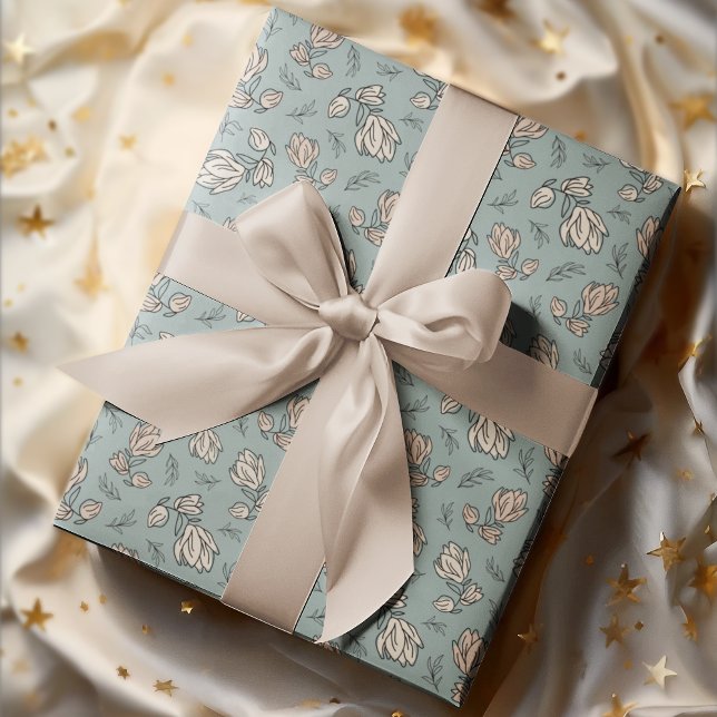 Vintage Romance Pattern Floral  Wrapping Paper (Creator Uploaded)