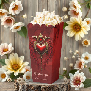 Vintage romance with a heart and wings. favor box