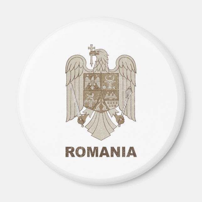 Vintage Romania Magnet (Front)