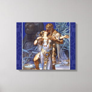 vintage romantic couple anthony cleopatra classic canvas print