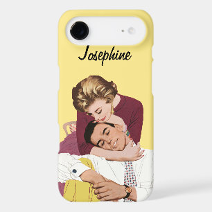 Vintage Romantic Love, Retro Romance in Yellow