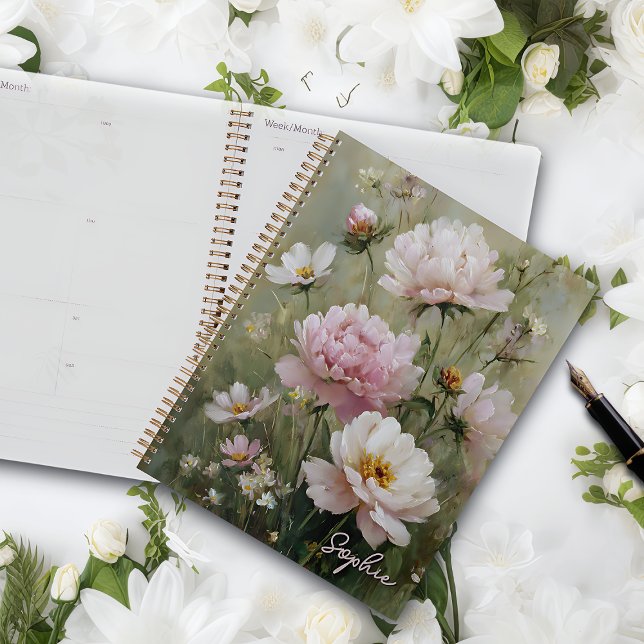 Vintage Romantic Pastel Wildflower Personalized (Créateur téléchargé)