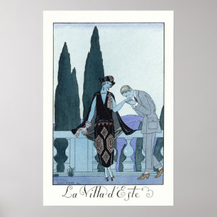 Vintage Romantic Portrait Art Poster