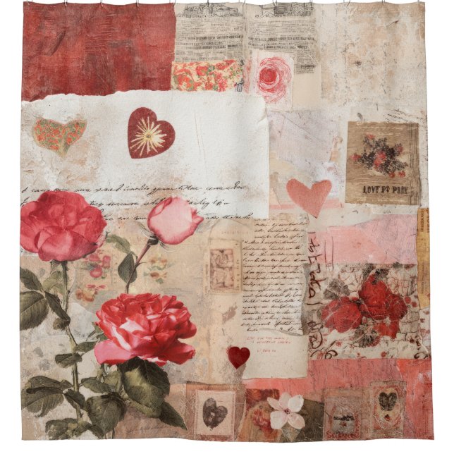 Vintage Romantic Rose Collage (3) (Front)
