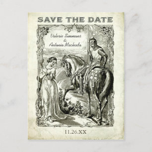 Vintage Romantic Save the Date Postcards
