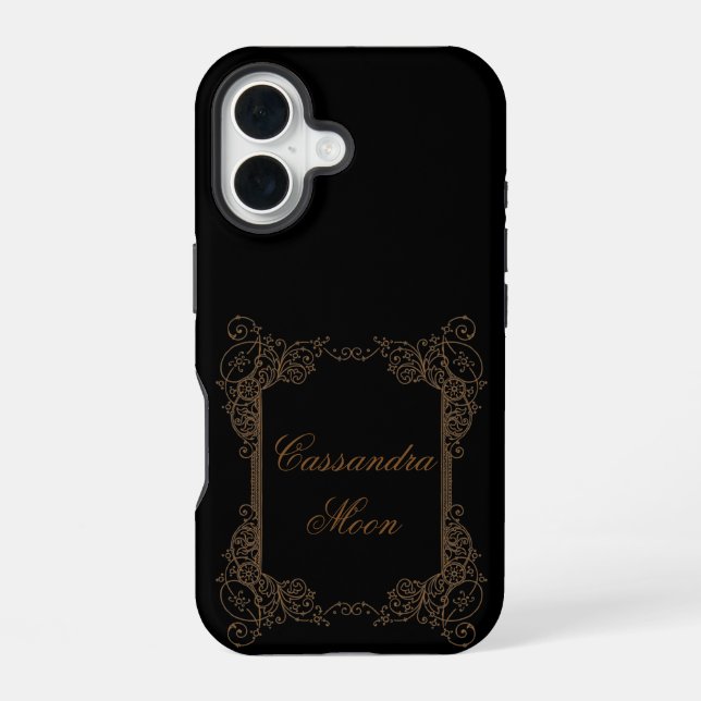 Vintage Romantic Steampunk Fairytale iPhone 16 Case (Back)
