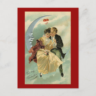 Vintage Romantic Valentine (3) Holiday Postcard