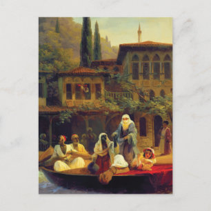 Vintage Romanticism Turkey Art Card Trinket Gift 