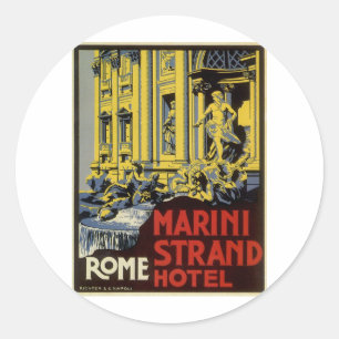 Vintage Rome Classic Round Sticker