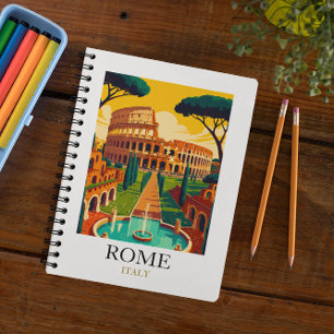 Vintage Rome Italy Colosseum Travel Notebook