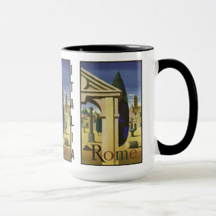 Vintage Rome Italy custom mugs