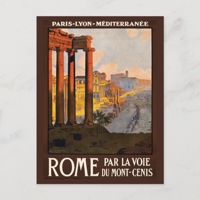 Vintage Rome Italy postcard (Front)