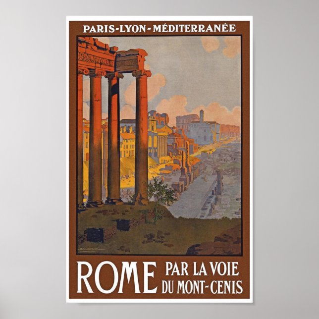 Vintage Rome Travel Poster (Front)